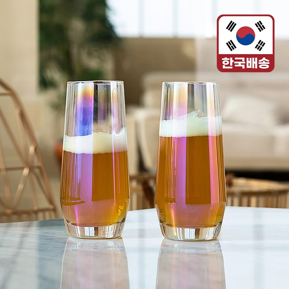 (LETO) Leto-Orroat Heat Long Glass Cup 533ml Beer Mug-high-ball-glass whiskey-glass-glass-with-house gift 2P set LGC-AL05