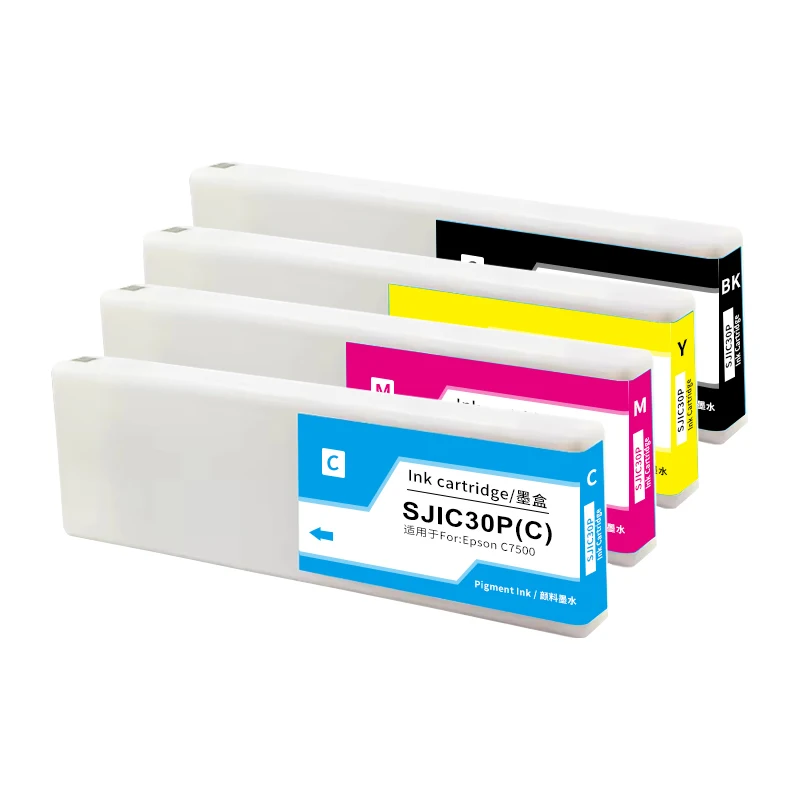 SJIC30P Compatible High-Capacity Gloss for Cartridge for Epson ColorWorks C7500G C7500GE Printer 300ml EUR Version
