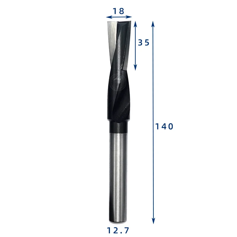 Door lock hole extended milling cutter milling cutter woodworking tool electric wood milling slotting cutter