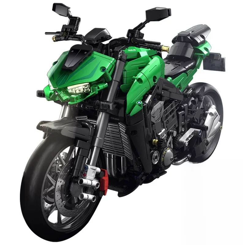 Technische Moc Kawasakied Z1000 Motorfiets Model Bouwstenen Stad Diy Motor Racen Auto Bakstenen Speelgoed Voor Kinderen Jongen Geschenken - afbeelding 2