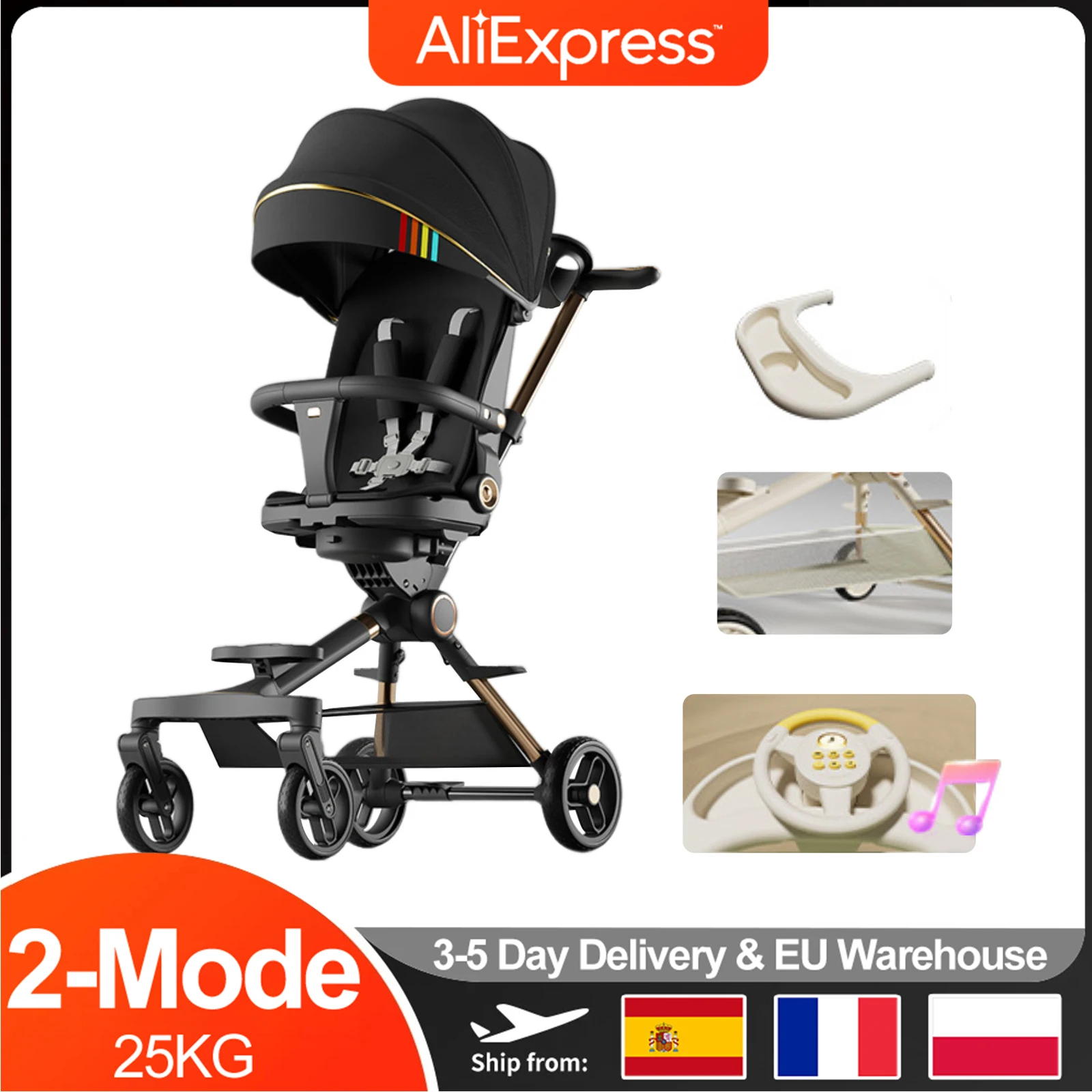 5 Months To 6 Years Old Baby Stroller Portable folk High Landscape Baby Stroller Infant Maternal And Child Products