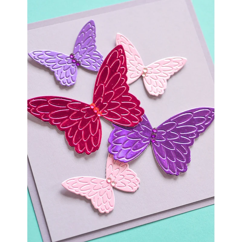 2022 AliliArts Metal Cutting Dies Ava Butterflies diy Scrapbooking Photo Album Decorative Embossing PaperCard Crafts Die image 2