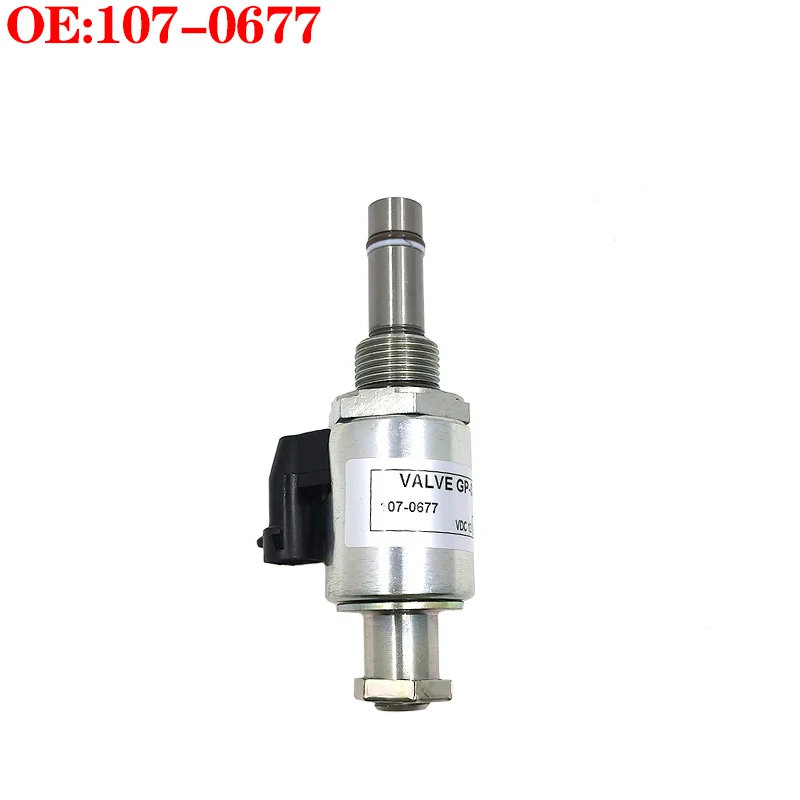 Fuel Solenoid Valve 1070677 107-0677 C27 C32 3412 Fuel Injection Pump Solenoid Valve Suitable For Caterpillar Perkins