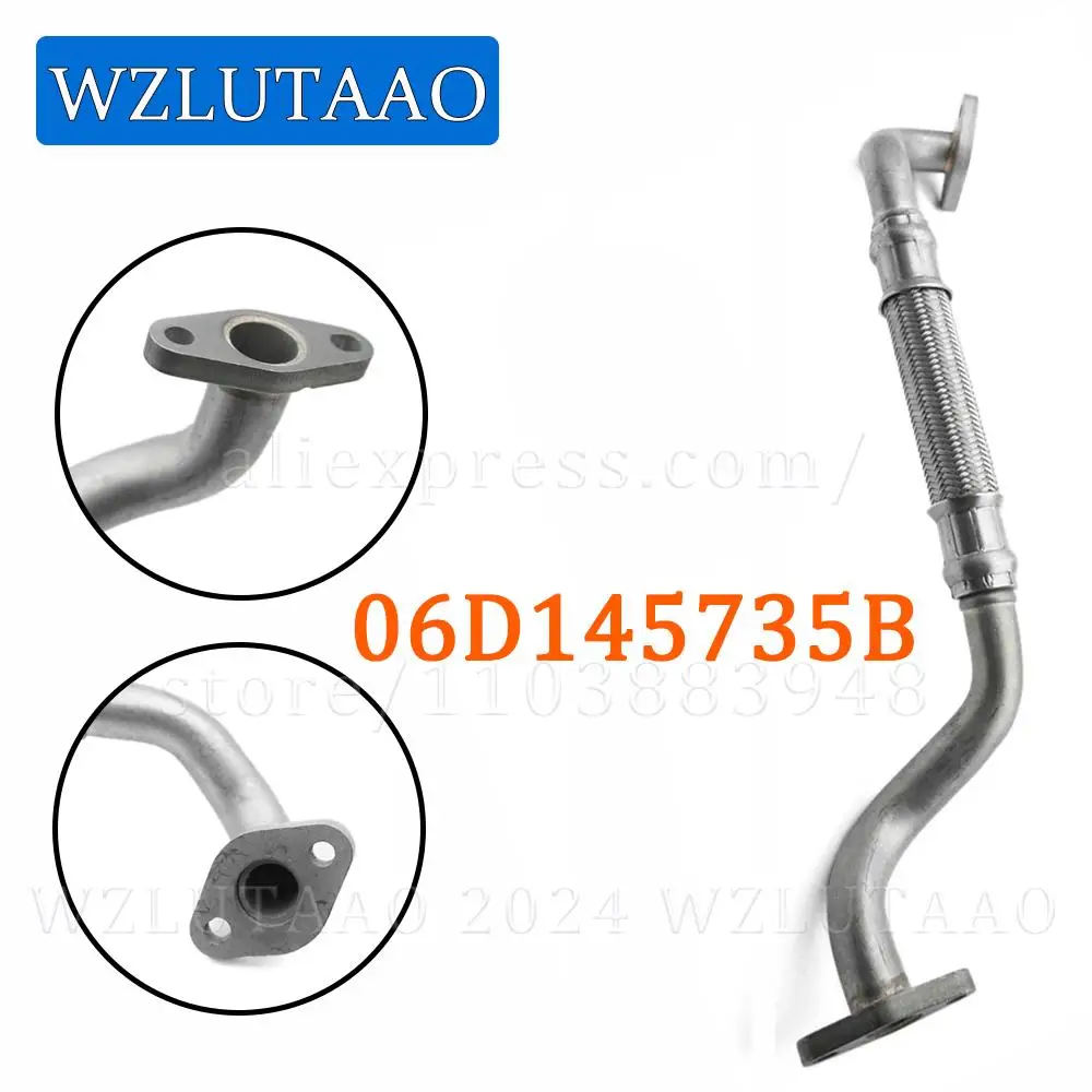 Engine Turbocharger Oil Line Pipe Hose 06D145735B 06D 145 735 B For Audi A6 C6 A4 B7 2.0 BPJ BHK Seat Exeo 2.0L