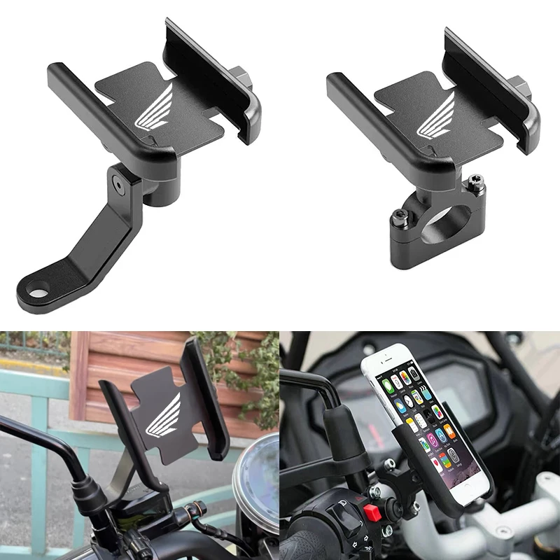 For Honda CBR 125R 954 600 F4i 650F 650R 1100XX 1000F CBR600RR 1000RR Motorcycle Handlebar Mobile Phone Holder GPS Stand Bracket