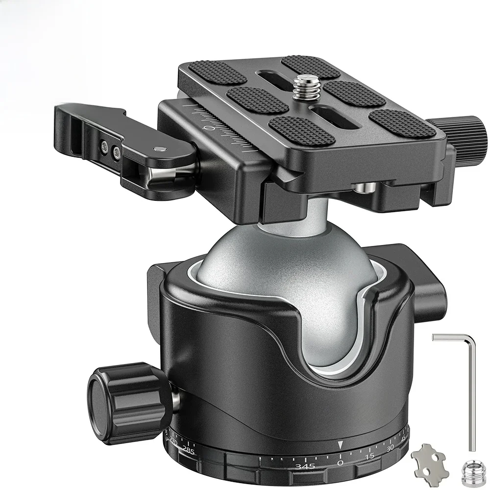 Głowica kulowa statywu z wyłącznikiem dźwigni 46 mm Niskoprofilowy uchwyt kulowy z płytką Arca Swiss WEYLLAN EH46L do obciążenia monopodu 20 kg — zdjęcie produktu 7