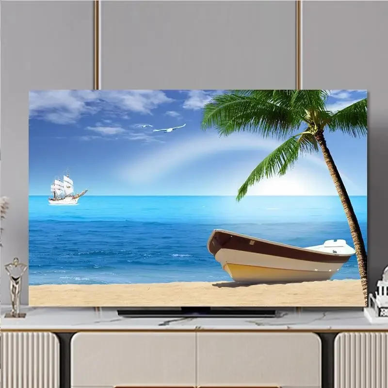 Nieuwe Televisie Kap TV Stofkap Doek 32-75 Inch Valuta Mode en Moderne Stijl Huishoudelijke Hangende LCD TV Cover