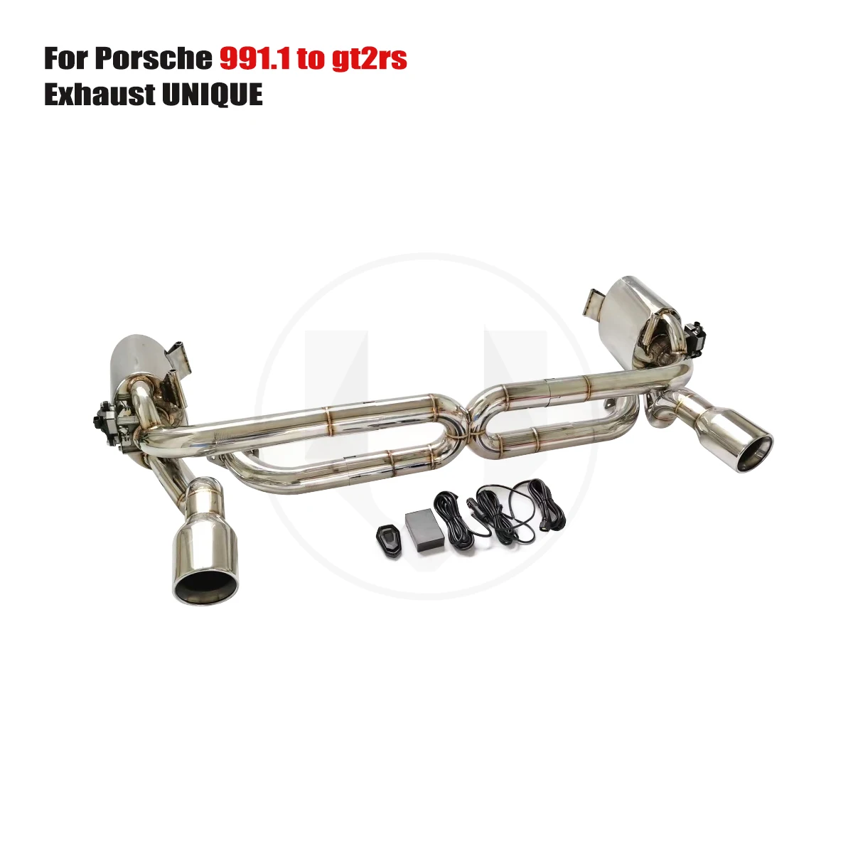 UNIQUE For  2012-2015 Porsche  911 991.1 3.4L 3.8L  991.1 To GT2RS exhaust performance valve exhaust system ss304 exhaust muffle