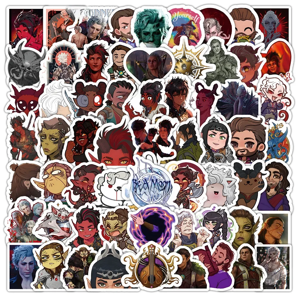 AliExpress GOGOTU 10/30/50/100PCS BG3 Cartoon Stickers Baldur's Gate Sticker DIY Laptop Phone Guitar Car Bike