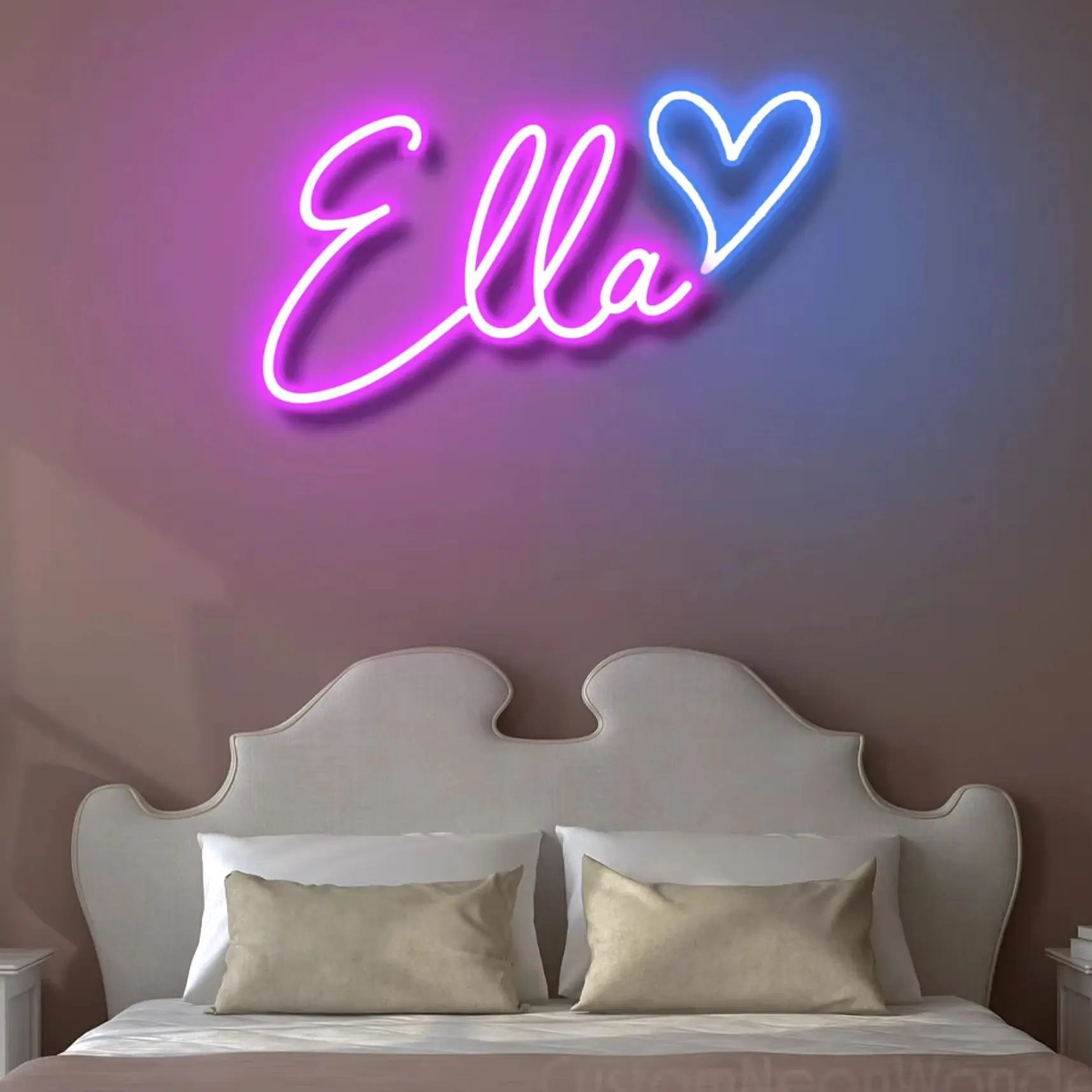 Custom Neon Sign Led Name Light for Kids Name Custom Signs Teenage Gift Led Neon Sign for Wall Decor Bedroom Decor Personalized