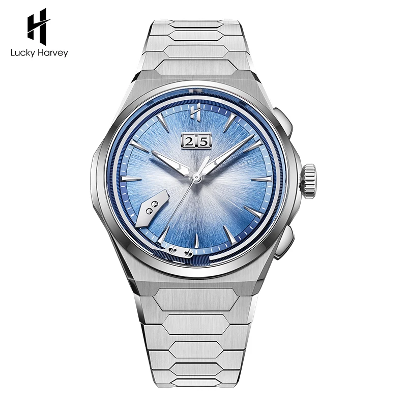 Lucky Harvey Automatic Mechanical Chiming Men Watches	Luxury Grade 5 Titanium Case Sapphire Watches For Man With Date reloj