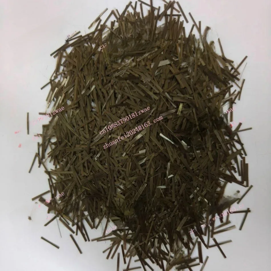 Filament de brin de fibre de basalte haché, matériau de frein d'autoroute d'asphalte en béton, longueur de 3mm, 6mm, 9mm, 12mm, 15mm, 18mm, 1kg