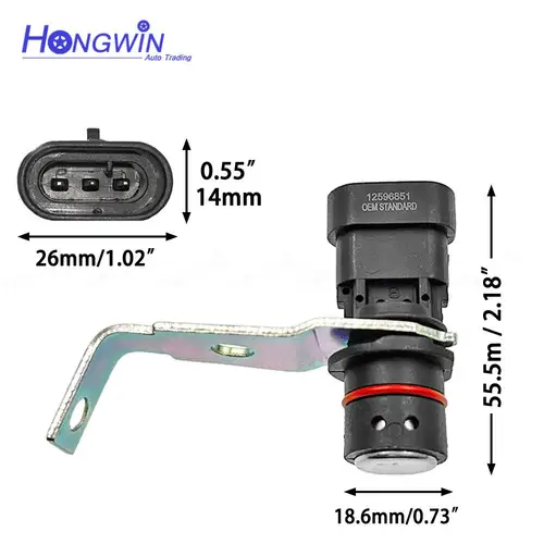 Imagen 2 del producto Conector de enchufe del Sensor de posición del cigüeñal para Chevy Silverado GMC C1500 K1500 Jimmy Sierra Sonoma Cadillac 4.3L 12596851, nuevo