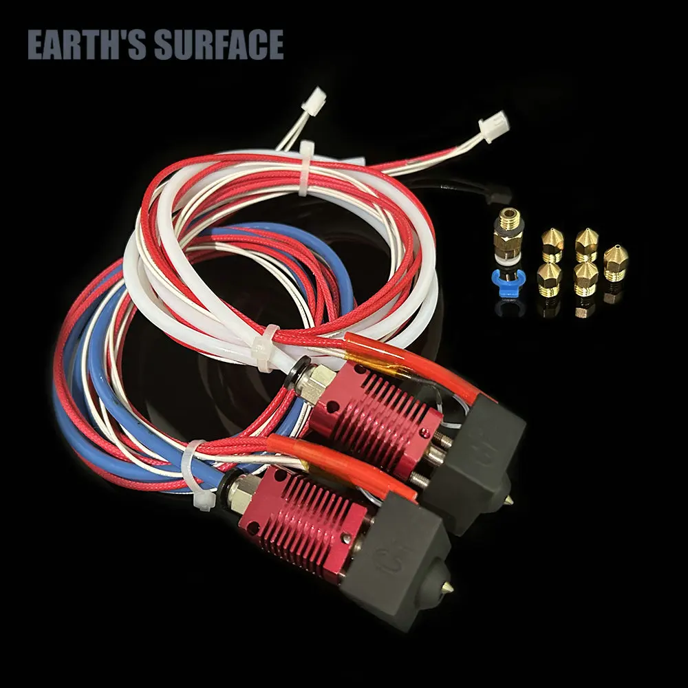 

ES-3D Printer Parts MK8 Hotend J-head Kit 0.4mm/1.75mm Filament Extruder For Ender 3/V2 CR10 Ender5 CR6SE 3D Printer Hotend Part