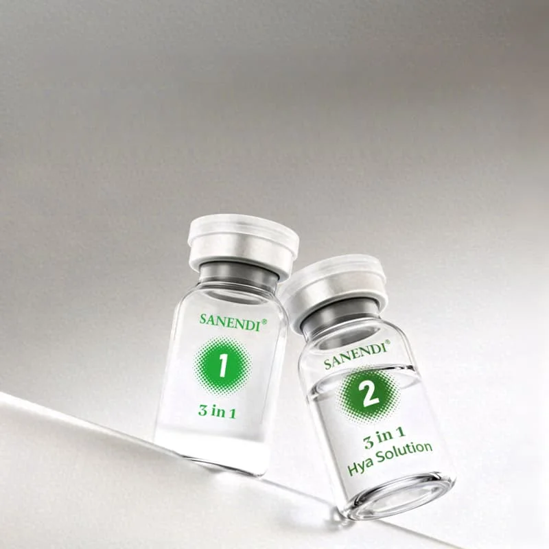 SANENDI 3 in 1 NAD+ Facial Serum Set, Hyaluronic Acid Peptide Hydrating Skin Booster Ampoule for Smooth Radiant-Looking Skin