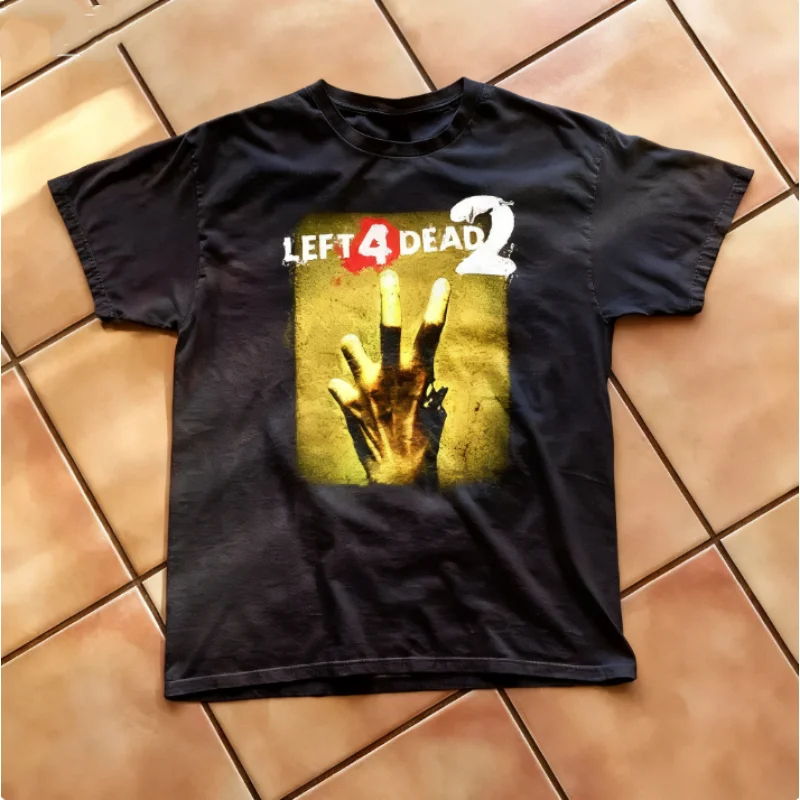 Camiseta 100% de algodón Left 4 Dead 2, camiseta Y2k Vintage Grunge gráfico Opium Y2K Tapout Amity Affliction, camiseta Unisex de regalo
