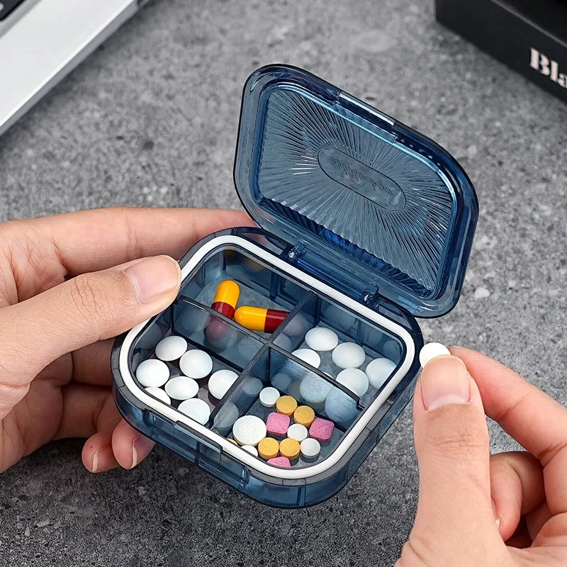 

Портативный мини-органайзер для таблеток — ежедневная разделительная коробка для таблеток, разделитель для лекарств, еженедельный футляр для таблеток для путешествий, коробка для лекарств