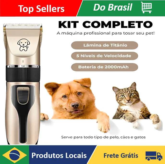 Maquina Para Tosar Cachorro Profissional Pet De Corte Cabelo Pet Profissional - Neverdie Store
