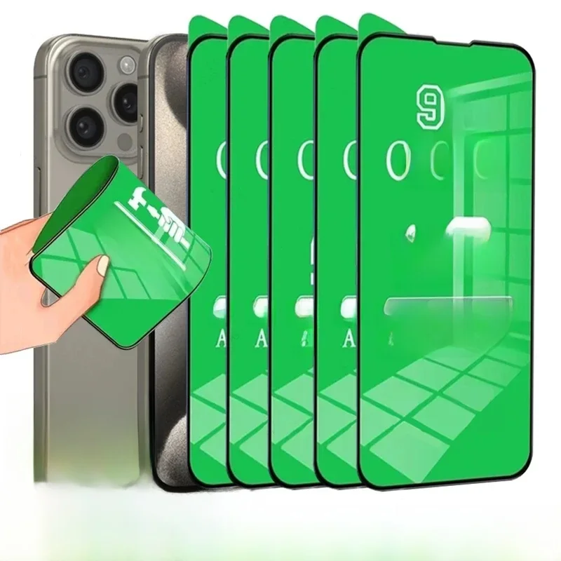 Film céramique souple HD, 5 pièces, pour iPhone 14 11 12 13 15 Pro Max Mini 8 6 7 Plus, protecteur d'écran pour IPhone 16 XS MAX X XR, pas du verre