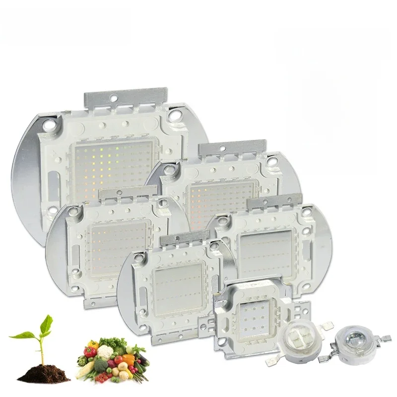 3W 5W 10W 20W 30W 50W 100 W Royal Blue LED rosną Chip 440nm 450nm światła koraliki emiter Blub dla majsterkowiczów 10 50 100 Watt lampa do uprawy roślin — zdjęcie 2