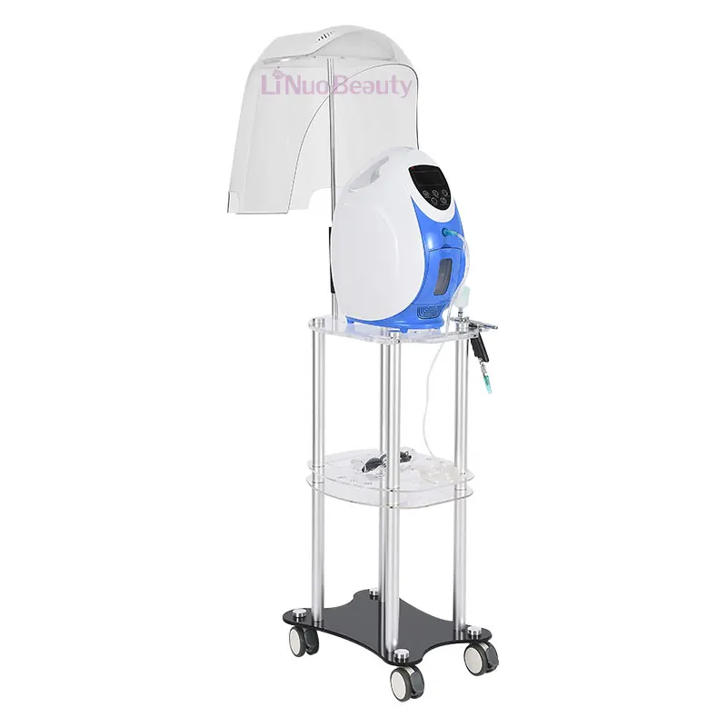 Korea o2toderm 7colors pdt led dome facial Oxygen spray Gun Facial Machine Skin Rejuvenation Oxygen Therapy Mask Dome