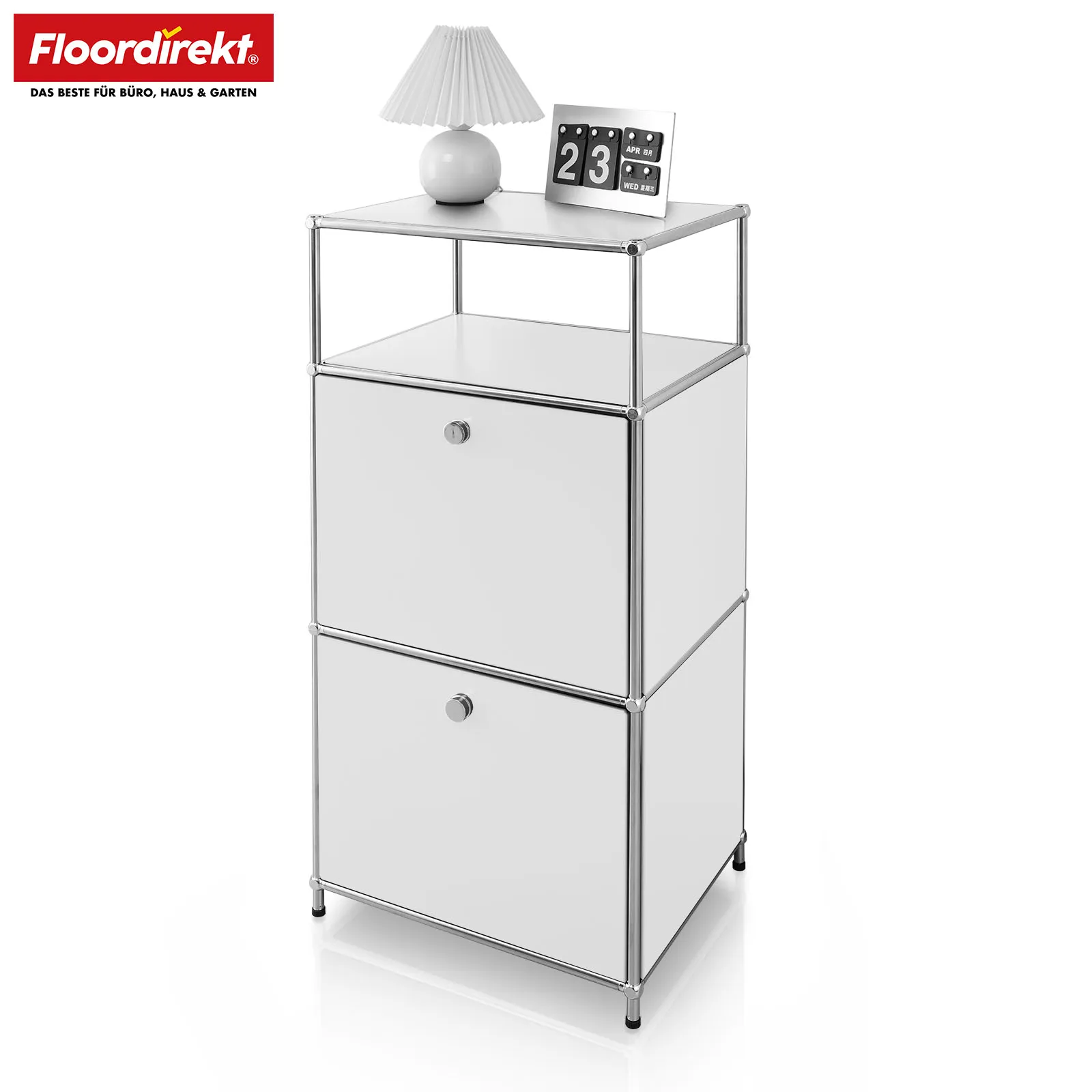 Floordirekt Metallregal Concept Epure MK-120 - Standregal mit Fächern für Bad Küche und Büro - verschiedene Farben
