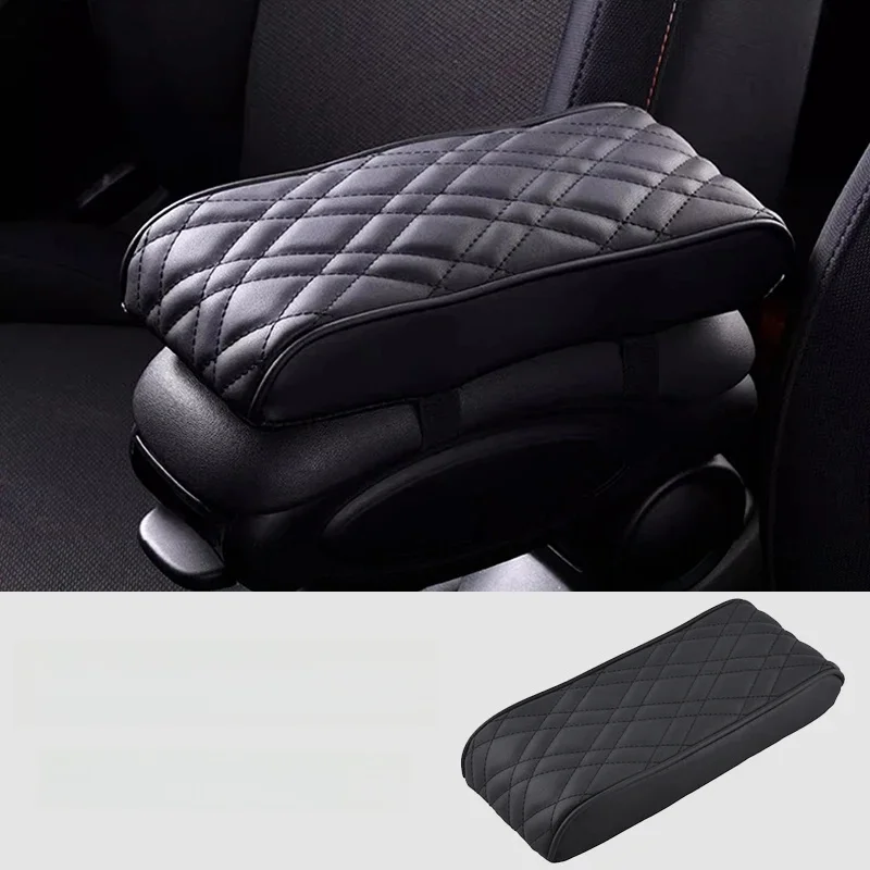 Tapis d'accoudoir de voiture en cuir PU, coussin de Protection pour repose-bras de Console centrale pour MINI Cooper F55 F56 F57, boîte de rangement pour accoudoirs automobiles