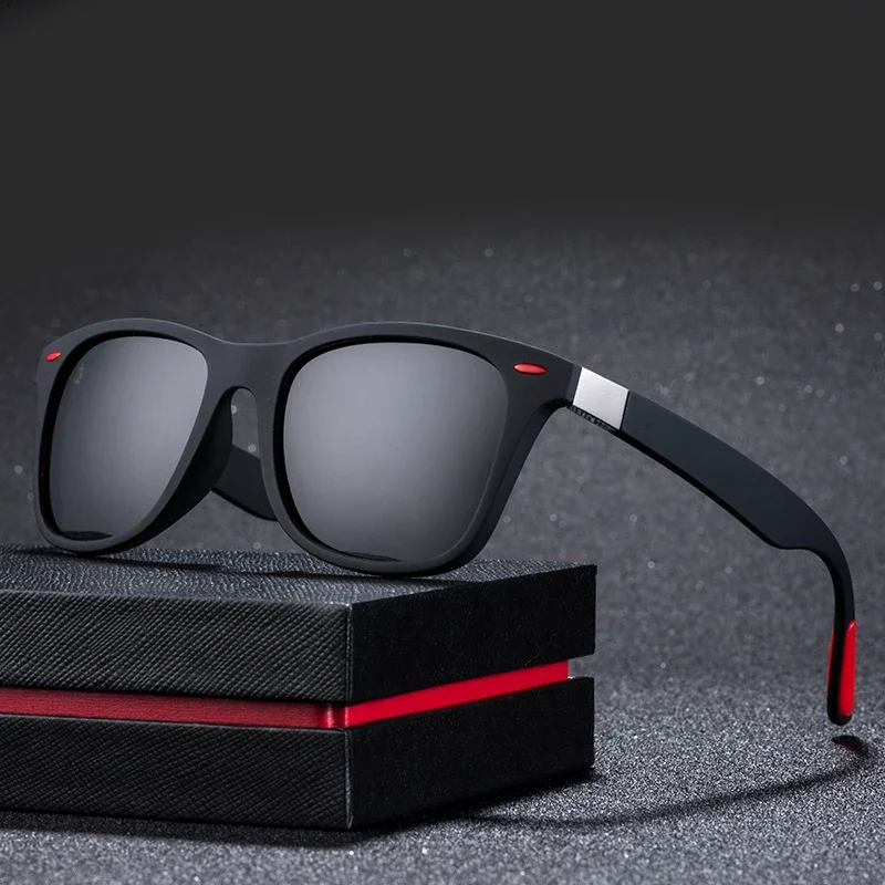 ZXWLYXGX Klassieke Gepolariseerde Zonnebril Mannen Vrouwen Brand Design Rijden Vierkant Frame Zonnebril Mannelijke Goggle UV400 Gafas De Sol - afbeelding 2