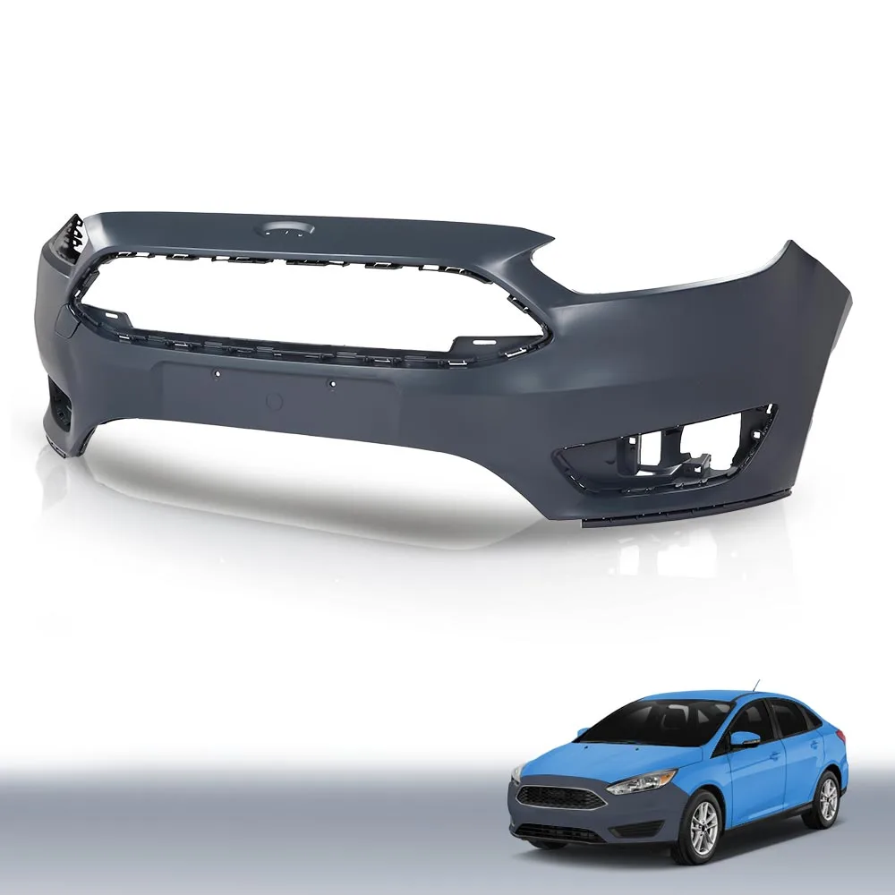 غطاء المصد الأمامي الأسود معزز مناسب لسيارة Ford Focus S Se Sel 4-Door 2015-2018 Fd527664Dn, Fo1000705 #2