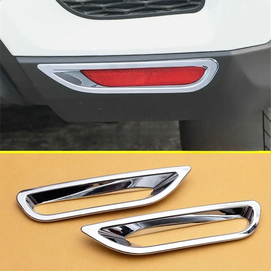 For 2020-2023 Mitsubishi ASX Outlander Sport Chrome Car Rear Fog Light Lamp Decoration Cover Foglight Trim Stickers