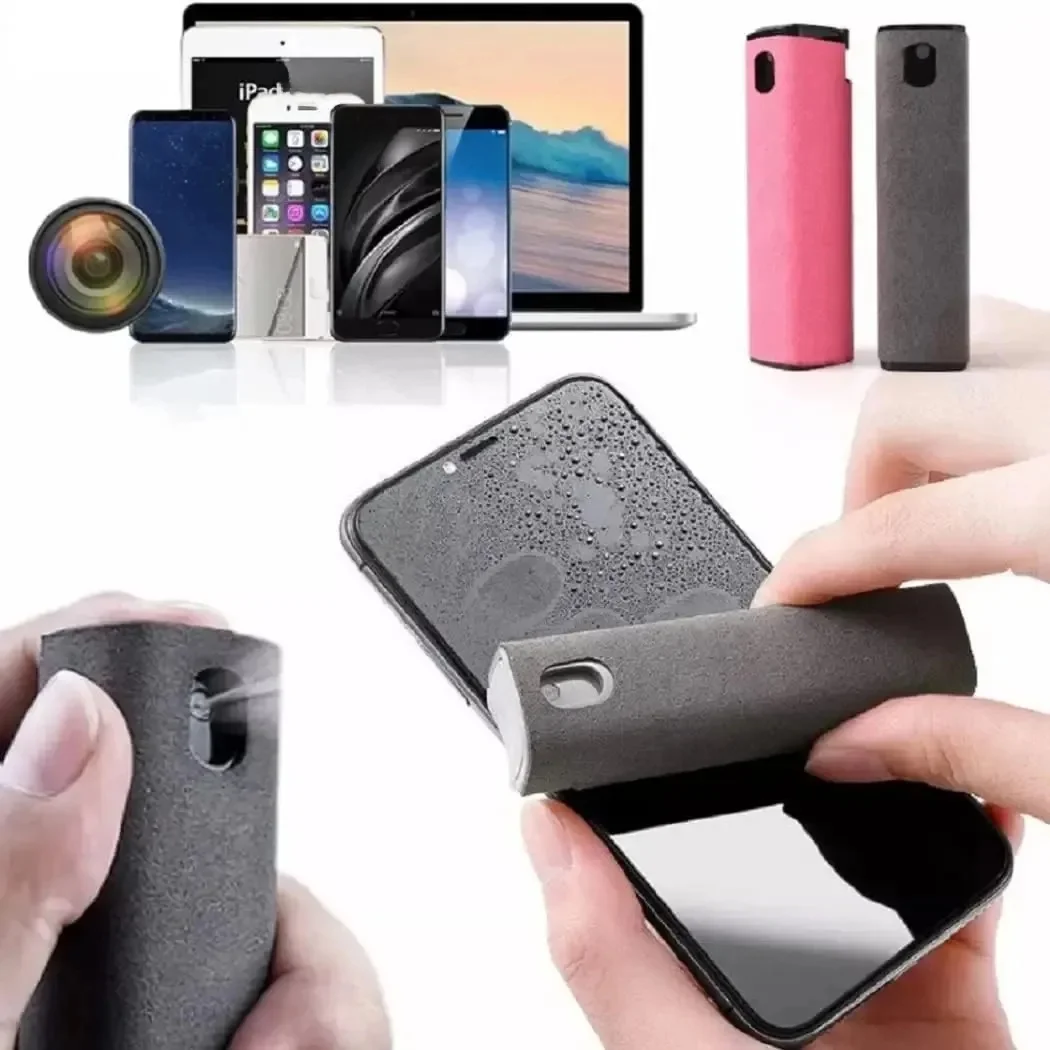 Zestaw butelek z rozpylaczem do czyszczenia ekranu z mikrofibry Telefon komórkowy Ipad Komputer Ściereczka z mikrofibry Chusteczki do czyszczenia okularów Iphone — zdjęcie 2