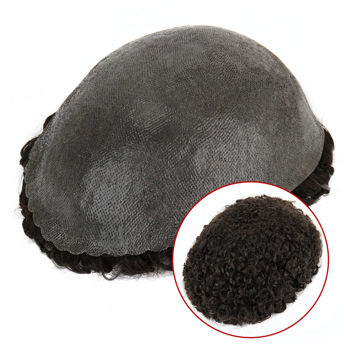 

TUS07 Кожаный парик с плотными завитками 15 мм Индийский парик из человеческих волос Remy 0,10 мм Полная кожа Человеческих волос для мужчин Мужской парик