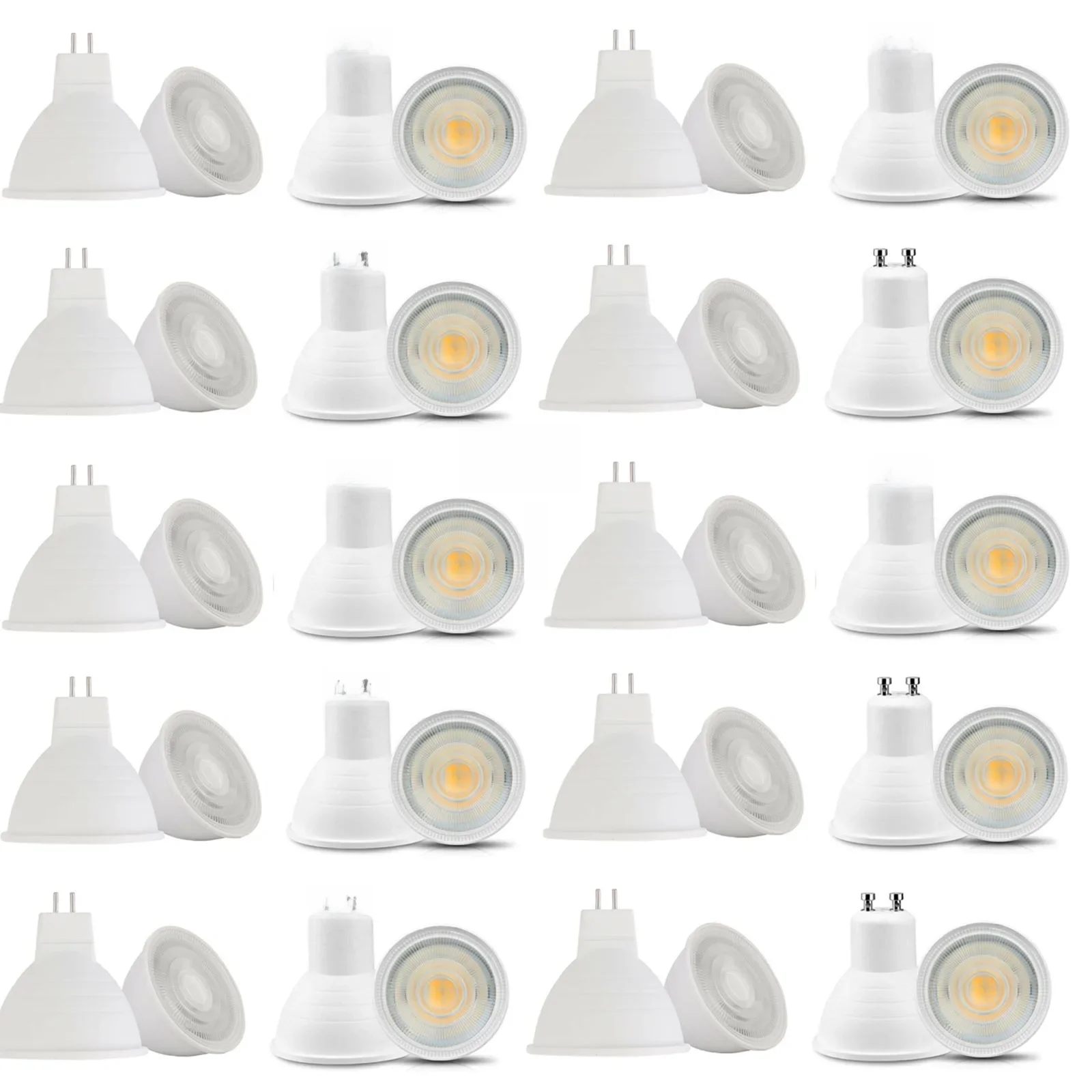 10x dimmbare LED-Lampe GU10 LED-Birne Strahler 220V MR16 GU5.3 COB-Chip 30 Grad Strahl für Home Office Lichtlampe