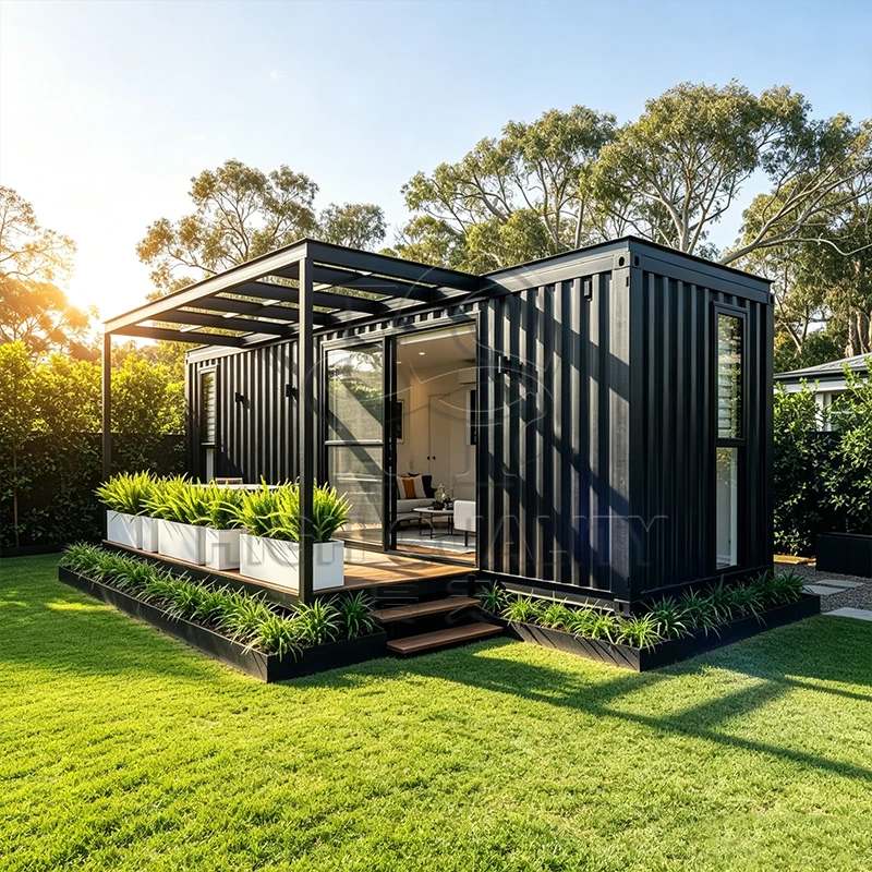 Luxury Foldable Container House 40ft Prefab Modular Home 2 Bedroom Portable Villa with Kitchen Set and Bathroom Ready to Live