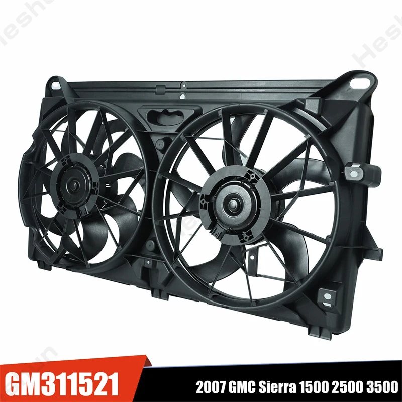 

NEW Radiator Engine Cooling Fan Assembly For Chevy Silverado Tahoe Suburban GMC Sierra Yukon 1500 2500 3500 2007-2014 GM3115211