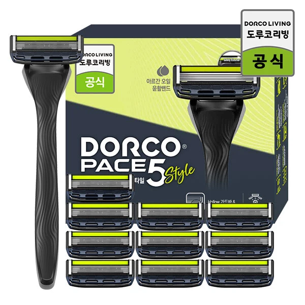 dorco X true dew edition shave grooming set (razor blade total 5 mouth foam and small glass 2P)