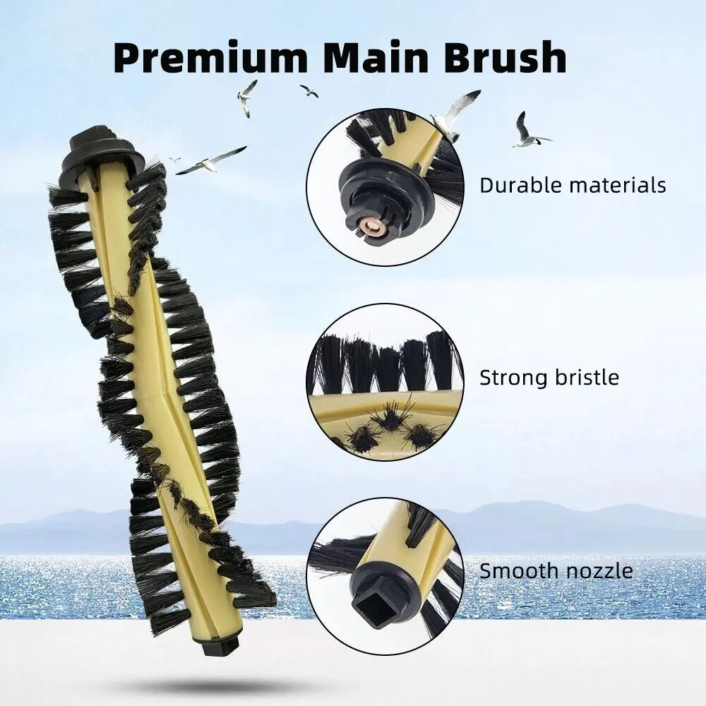 For iLife A4S A40 A40S Polaris PVCR 0726W 0826 Robot Main Brush Side Brush Hepa Filter Brush Cover Mop Spare Parts Accessories