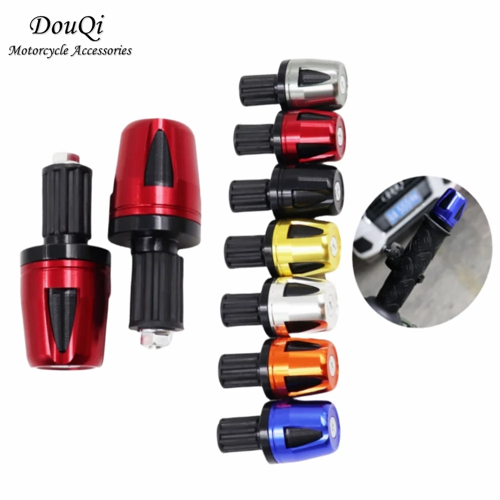 

CNC Motorcycle Handlebar Grips Handle Bar Cap End Plugs Anti Vibration Balancing Head Universal Motorcycle Accessories