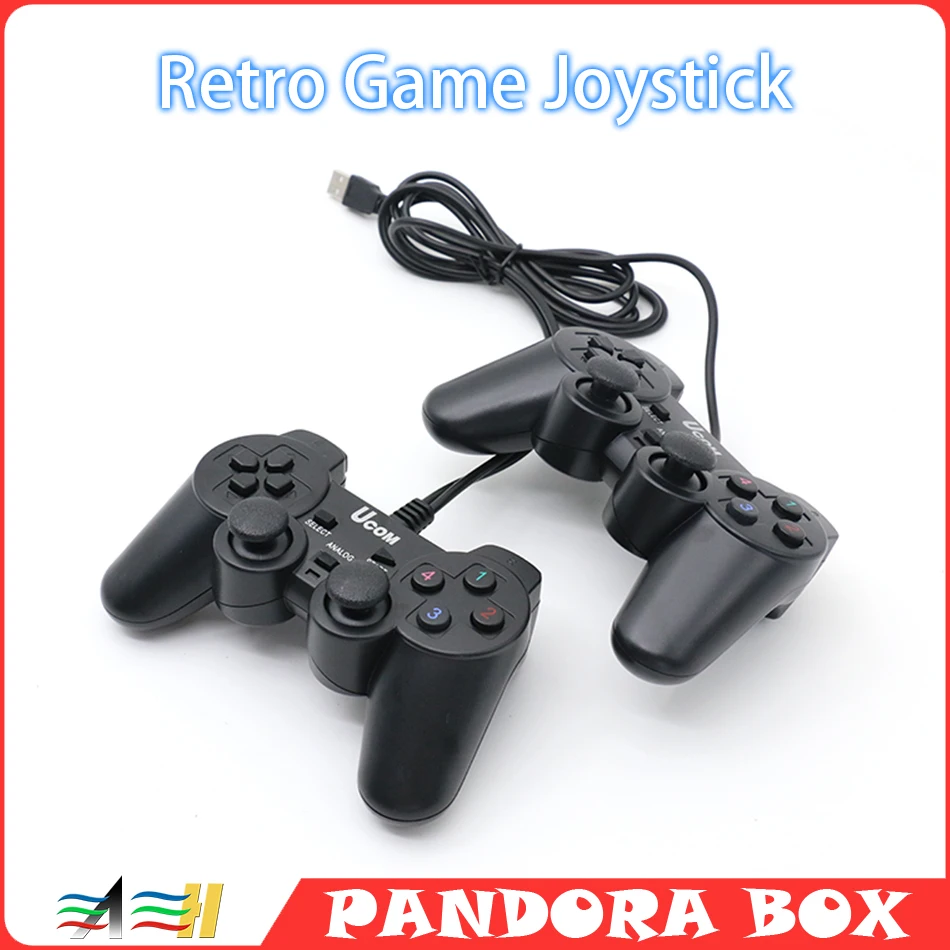 新しい 2 個 USB 接続アーケードゲームパッド遅延なしジョイスティックコントローラパンドラボックススイッチ格闘ゲームパッドアーケードジョイスティック