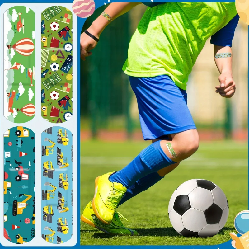 40/80pcs 20 Styles Kids Bandages Bulk Cute Cartoon Flexible Bandages Waterproof Breathable Bandages Strip Protect Cuts And Scrap image 4