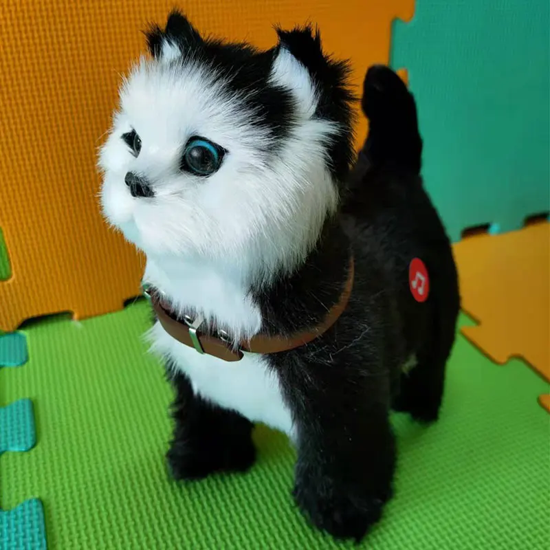 Robot Kat Speelgoed Interactieve Elektronische Pluche Dier Geluidscontrole Zing Lied Muziek Huisdier Touch Control Kitty Voor Kinderen Verjaardagscadeau