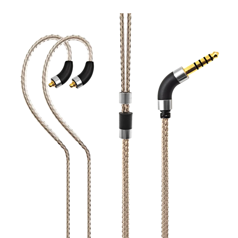 Verzilverd Audio Kabel Voor FiiO FH3 FX15 JD7 FDX FH15 FH9 FH5s Pro FF5 FA7S hoofdtelefoon