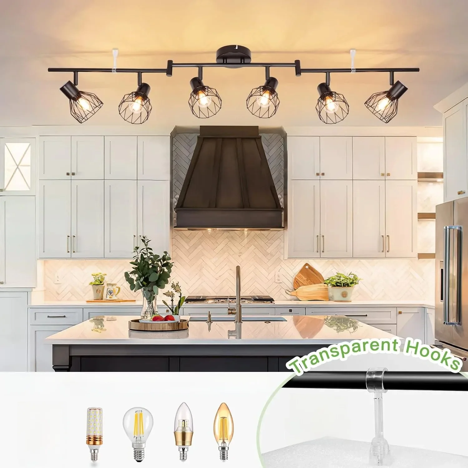 LED-plafondspot E14 350 °   Draaibare LED-spotlamp voor wand en plafond voor keuken/woonkamer/slaapkamer - afbeelding 2