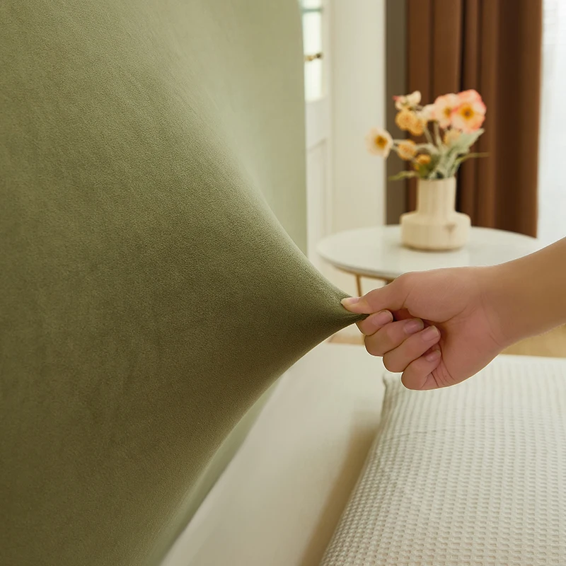 Autumn and winter new simple wind super soft padded bed head cover all inclusive universal soft package backrest cover cover dus - view 6