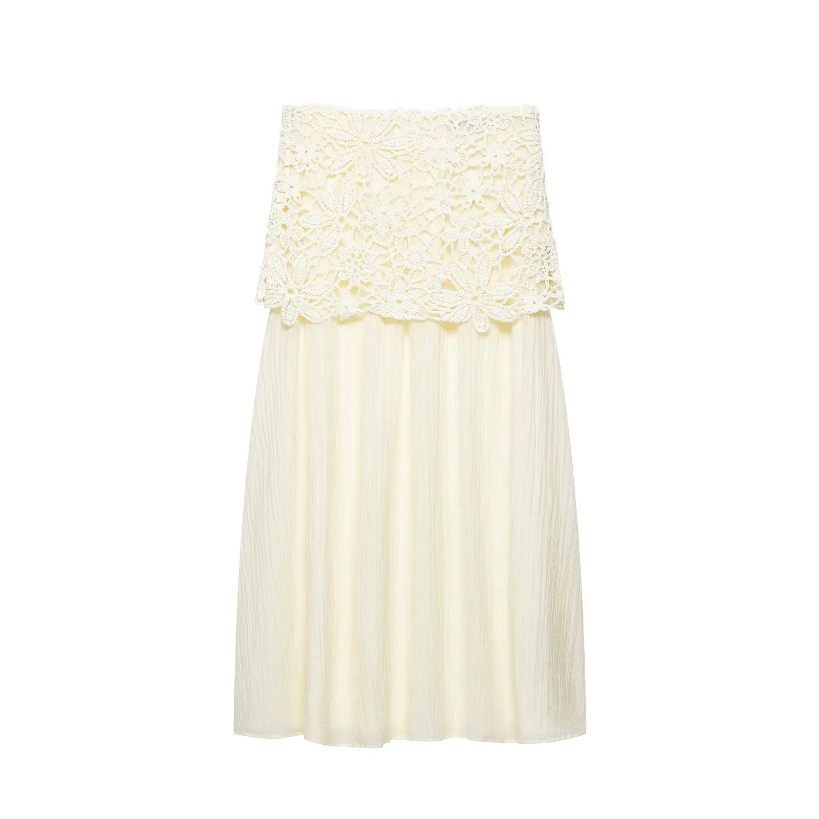 Women Sexy Crochet Lace Mini Dress Off Shoulder Sleeveless Chiffon Party Dress Summer Elegant Fairy Sundress White Beige 2026