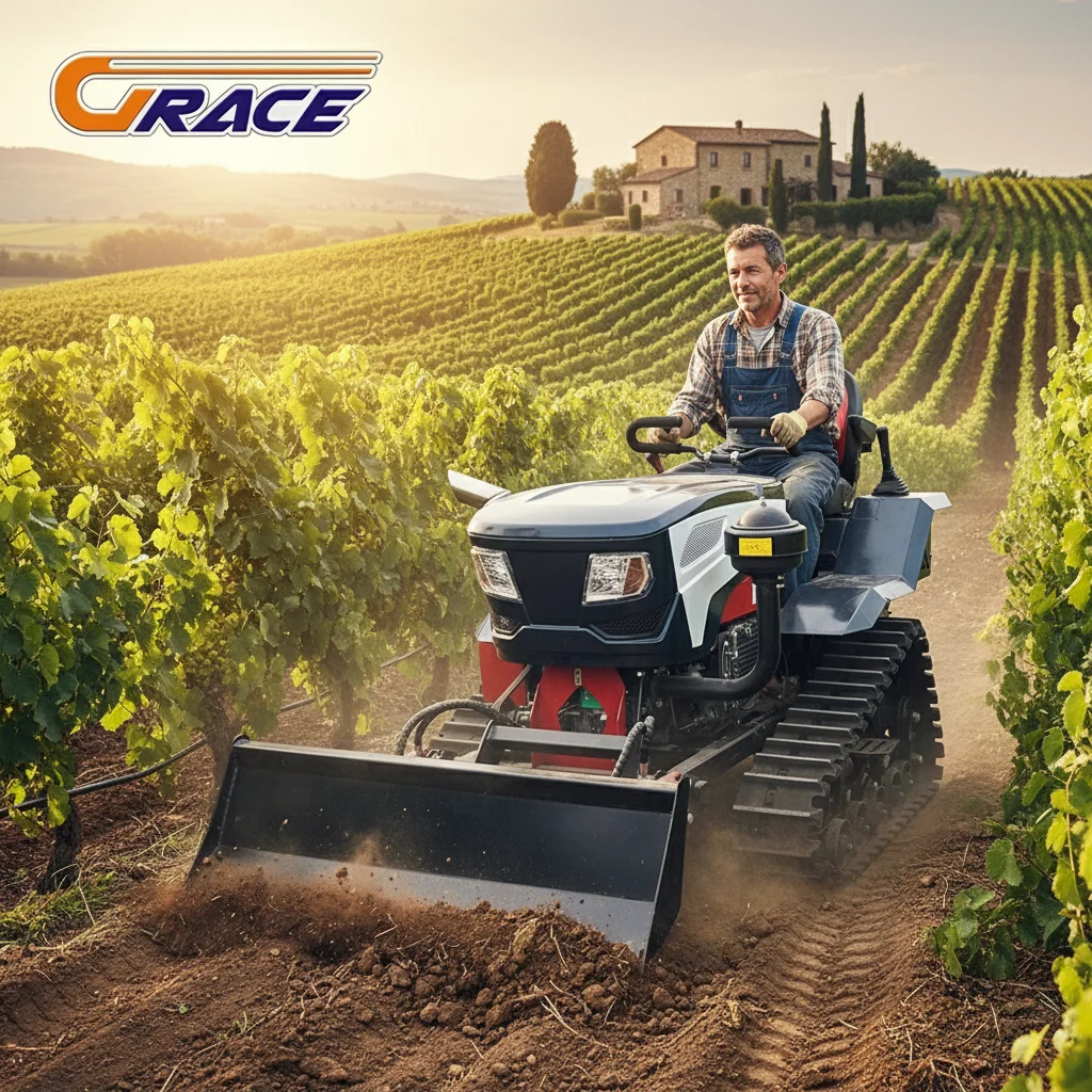 Máquina de utilidad de gestión de huerto, tractor sobre orugas diésel personalizado, 35 hp, aprobado por CE, precio al por mayor a la venta, 2025