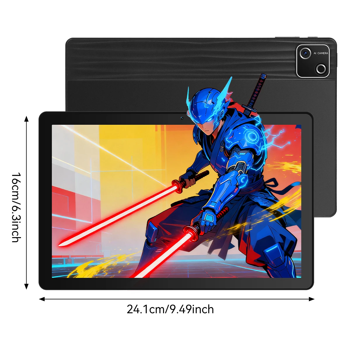 URAO 10 Inch Android 15 Tablet 30GB RAM 128GB ROM 1TB Uitbreidbaar 6200mAh GMS Gecertificeerd Widevine L1 Dubbele Camera WiFi 6 PC PAD Set