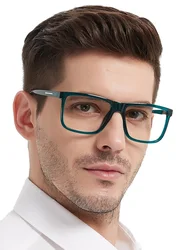 Lunettes de lecture à monture carrée pour hommes, grandes lunettes optiques, hypermétropie, lunettes de lecture, grand renouement, + 1, + 1.5, + 2, + 2.5, + 3