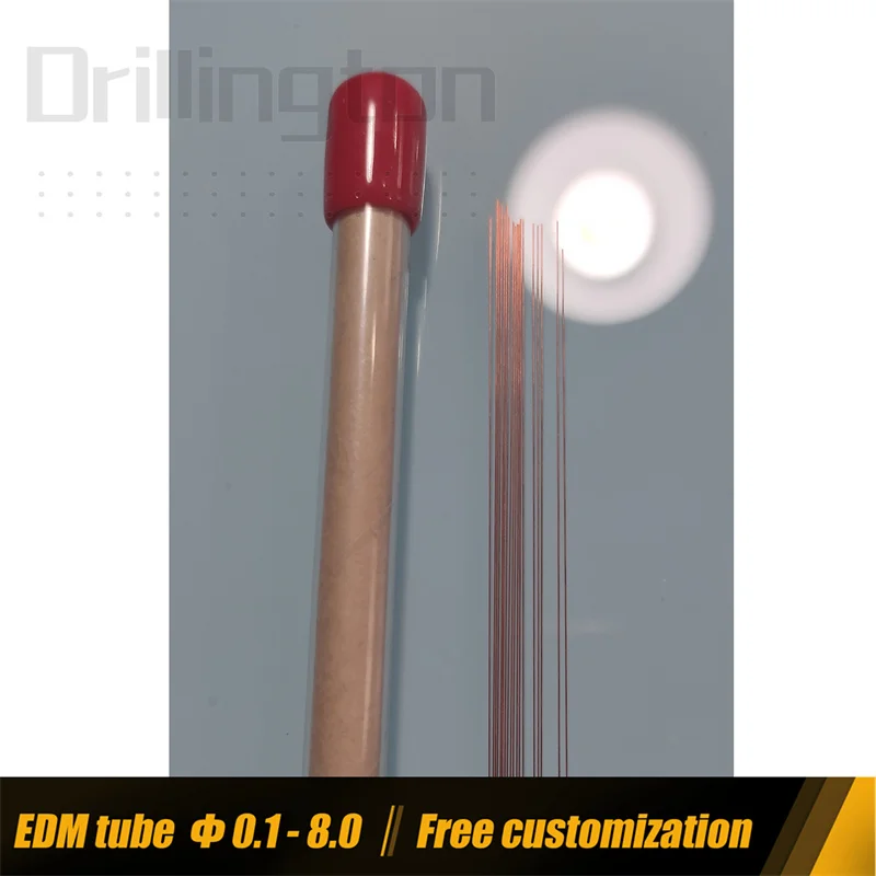 Imagem -03 - Tubo do Elétrodo do Único Furo da Qualidade 0.17 mm 0.2 mm do Tubo de Cobre de Bronze de Drillington Edm para a Máquina de Edm