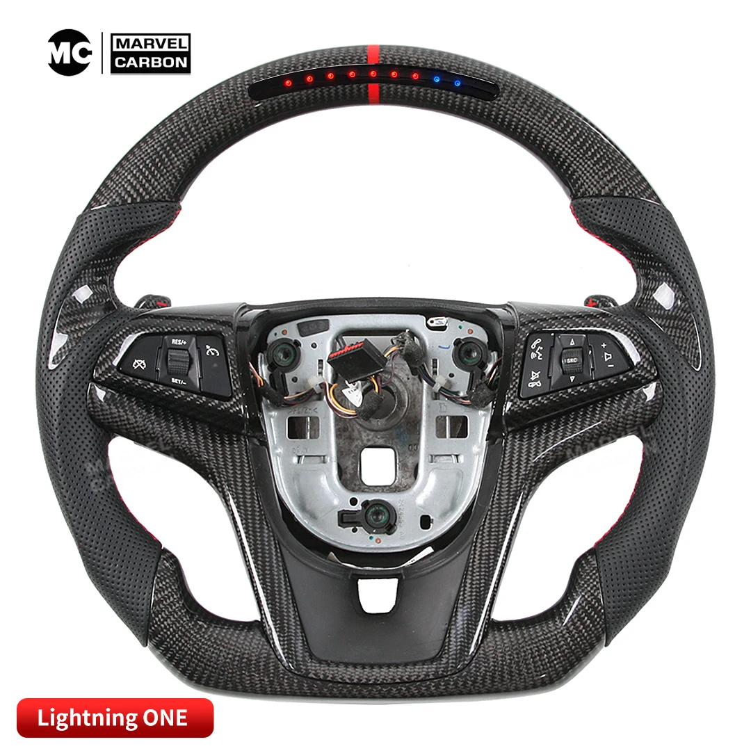 LED Performance Steering Wheel Display Compatible Chevrolet Camaro+ 100% Real Carbon Fiber